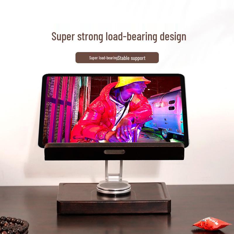 2026 Black Gold Rotating Desktop Stand for Phones, Tablets, and Laptops