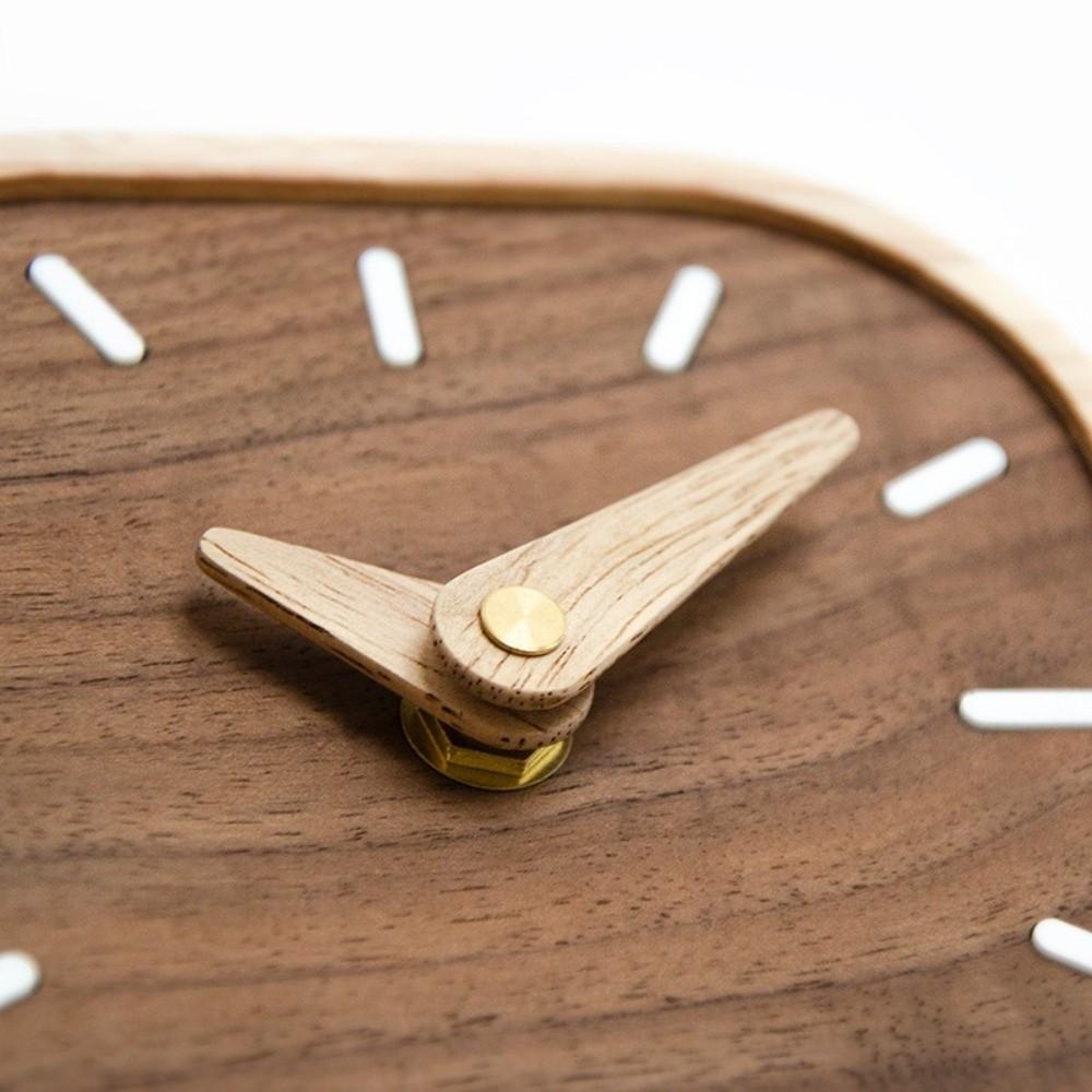 Wooden Tabletop Clock Exquisite Wall Clocks Portable Desk Clock  Bedroom Decoration