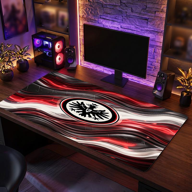 Tappetino Mouse Grande Stampa Calcio Eintracht Frankfurt, Tappetino Esteso Antiscivolo per Scrivania da Gaming per Ufficio Casa