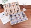 1pc 12-Slot Wood Watch & Jewelry Organizer, Velvet-Lined Storage Box for Bracelets/Watches, Gift for Christmas/Valentine's Day