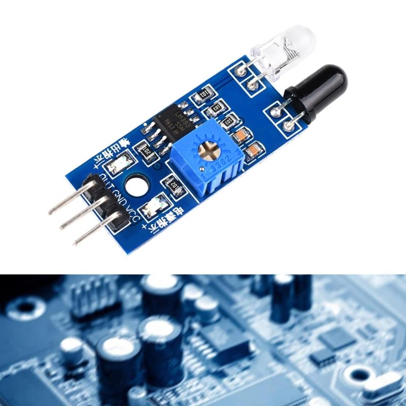 Infrare Obstacle Detection Sensors Module with Adjustable Ranges for DIY Electronics VCC-VCC GND-GND Out Io Connection