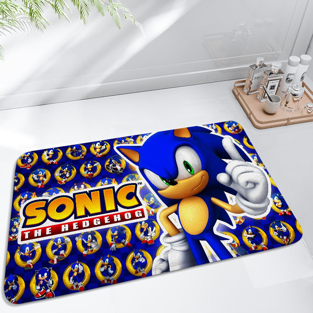 S-Sonic Cartoon Floor Mat For Living Room Sofa Floor Cushions Modern Soft Fluffy Home Rug For Children s Bedroom Play Carpet 40x60cm