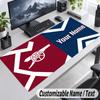 Arsenal Personalized Large Mouse Pad Custom Name Text Extended Desk Mat Gaming Mousepad