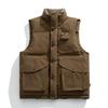 Men's Trendy Winter Cotton Vest - Functional Outdoor Wear with Thick, Warm Insulation