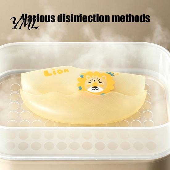 Food Grade Silicone Bibs Baby Bib with Catcher Pocket, Waterproof Lightweight Foldable Babies Feeding Bib, Adjustable for Infant Toddler