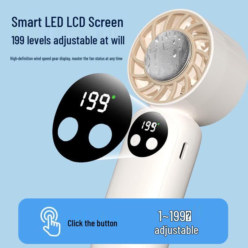 Shizukoo ZK-F20 Portable Foldable Handheld Fan with Ice Compress Cooling