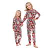 Matching Family Christmas Print Flannel Homewear Set Long-Sleeve Top And Pants
