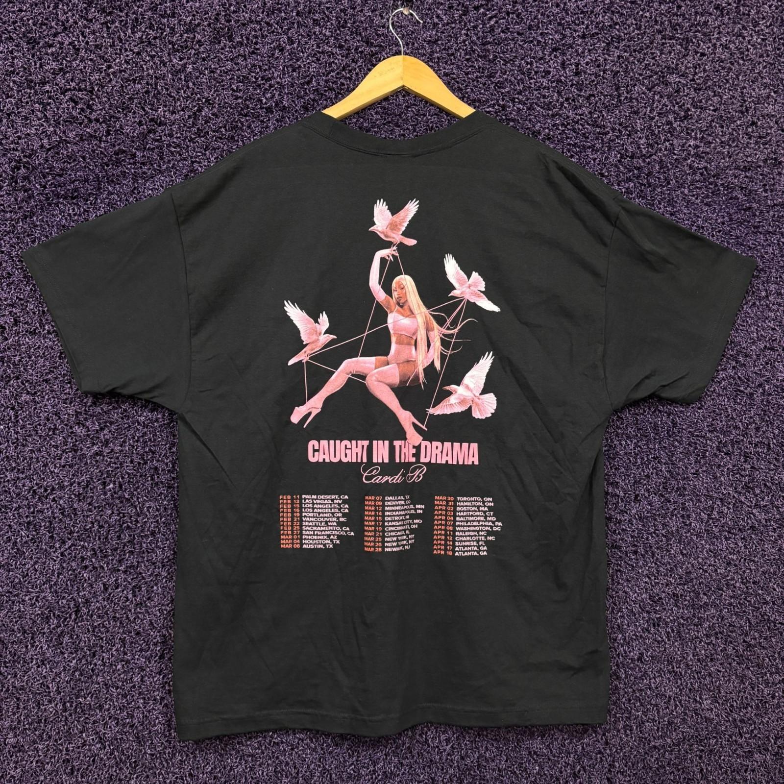 Cardi B Caught in the Drama Little Ms Drama Tour T-Shirt XL XL