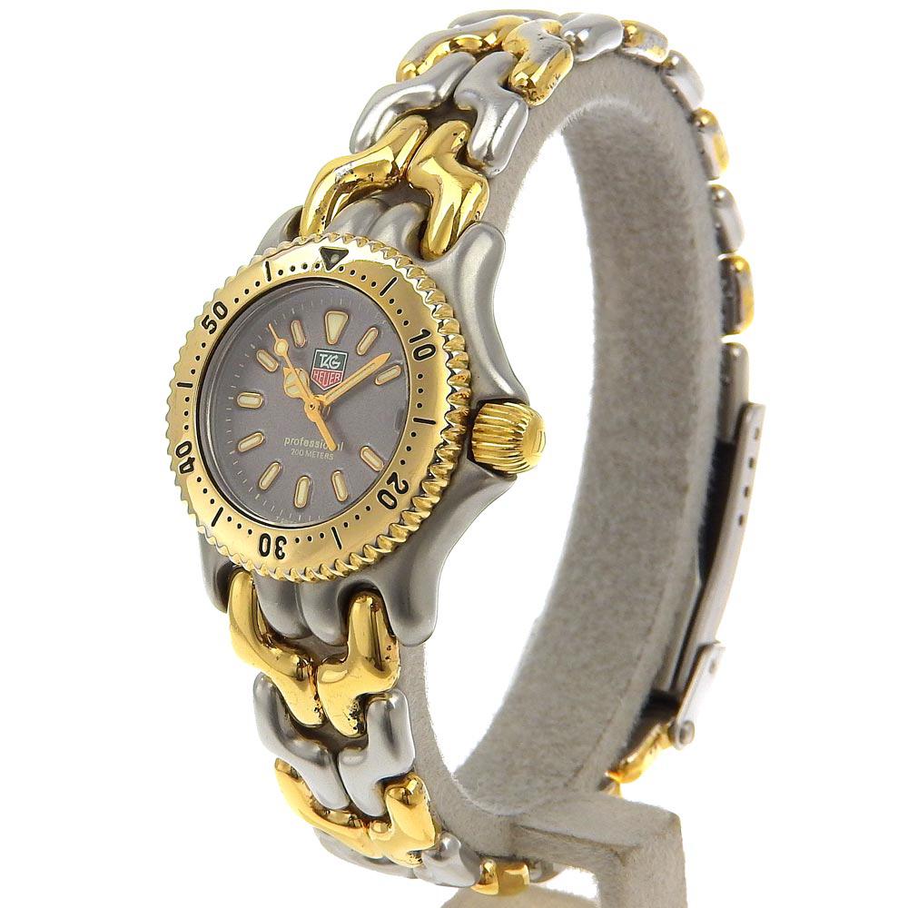 Tag Heuer Professional Watches S95 208 Combination grayDial Stainless Steel Quartz Analog Display Women Used