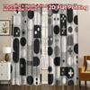 2D FLAT PRINTING 2pcs Curtains (Without Rod) Geometric Shapes Collage Creative Modern Curtains Prints Light Filtering Curtains