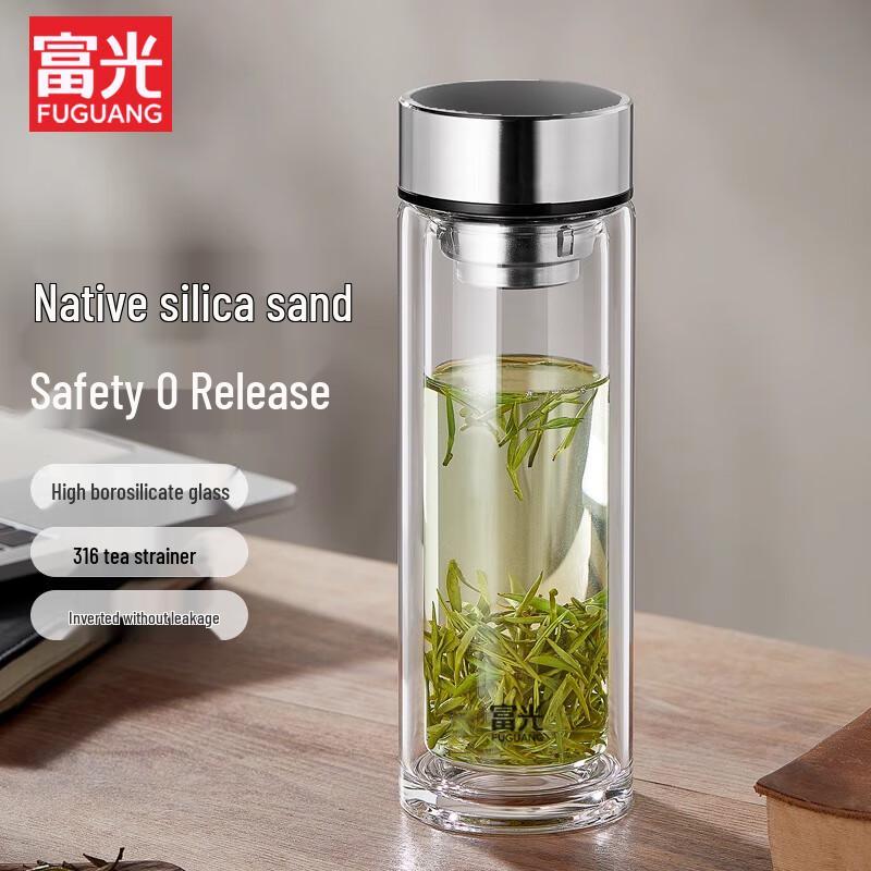 FUGUANG Double-Layer Heat-Resistant Glass Cup