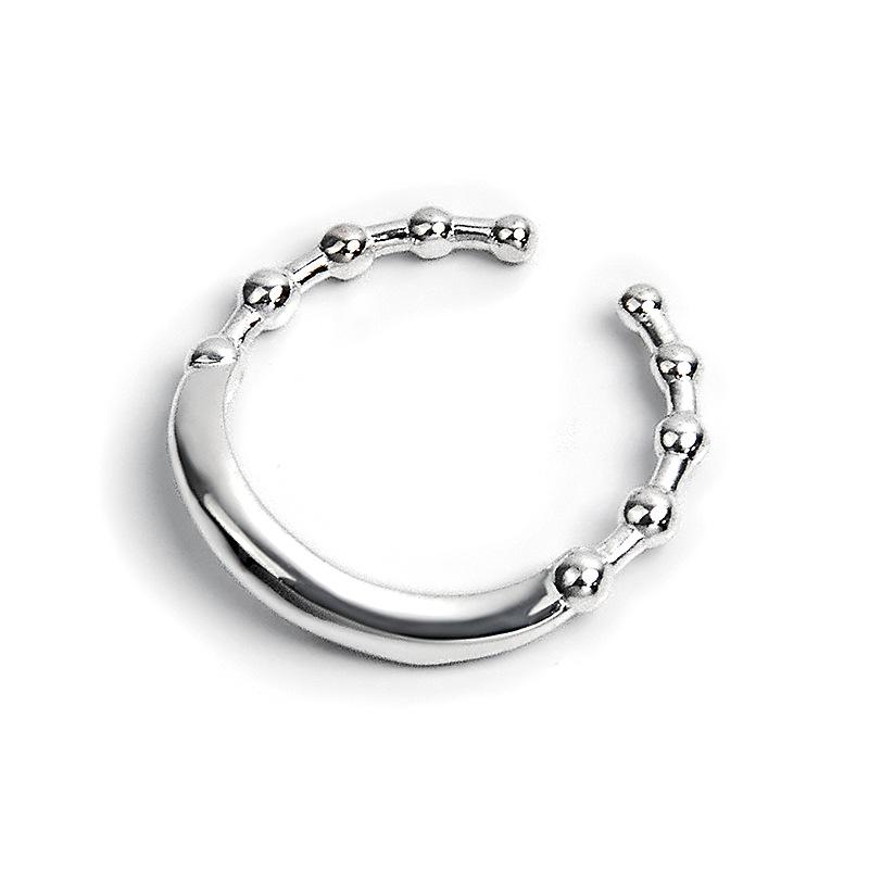 

Крутое кольцо в стиле тяжелой промышленности, женское, для ношения в стопке, особой формы, модное, с индивидуальностью, кольцо в стиле холодного ветра, с отверстием