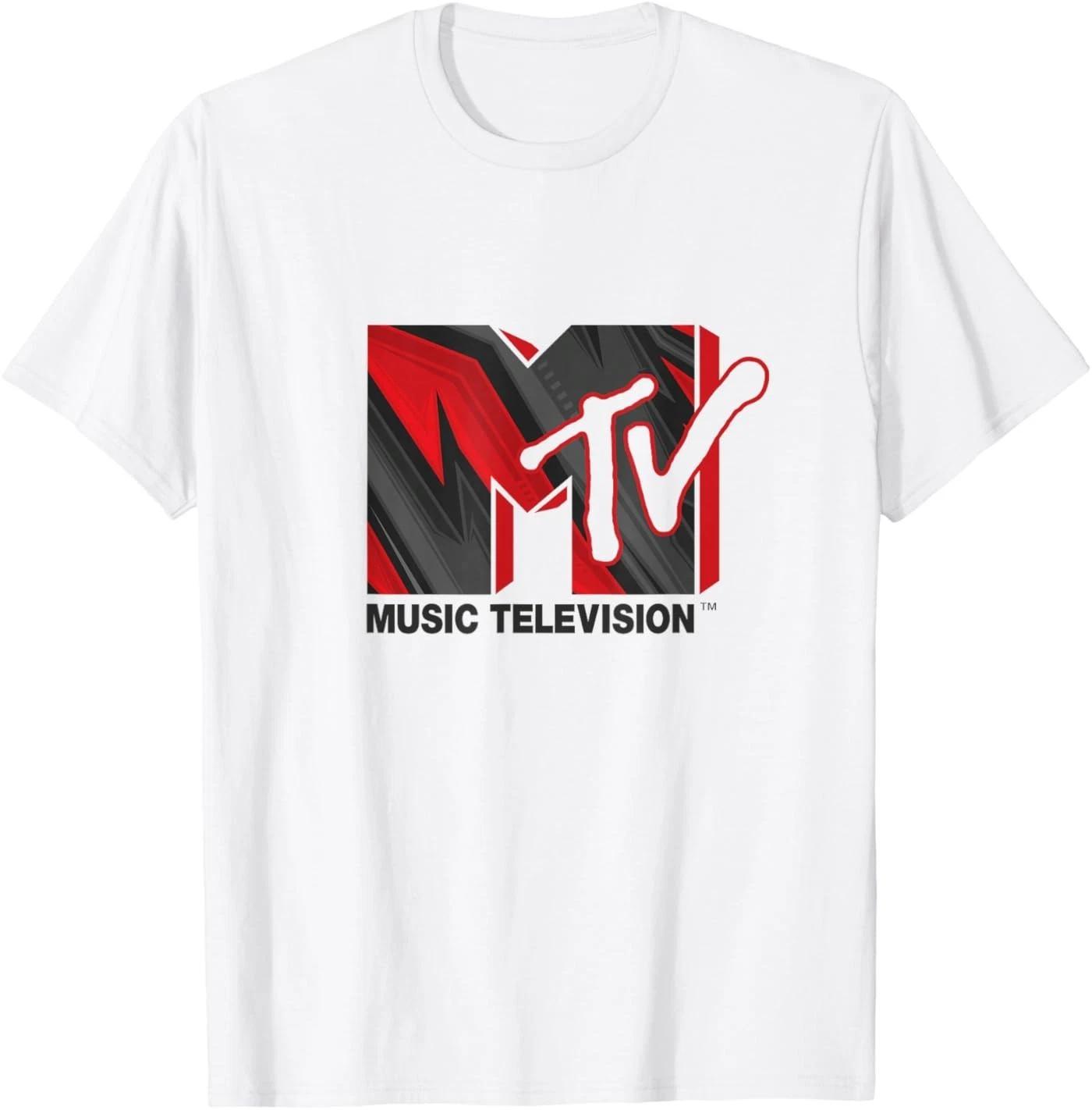 

Official MTV Red, Grey and Black Hard Rock Music Television T-Shirt M