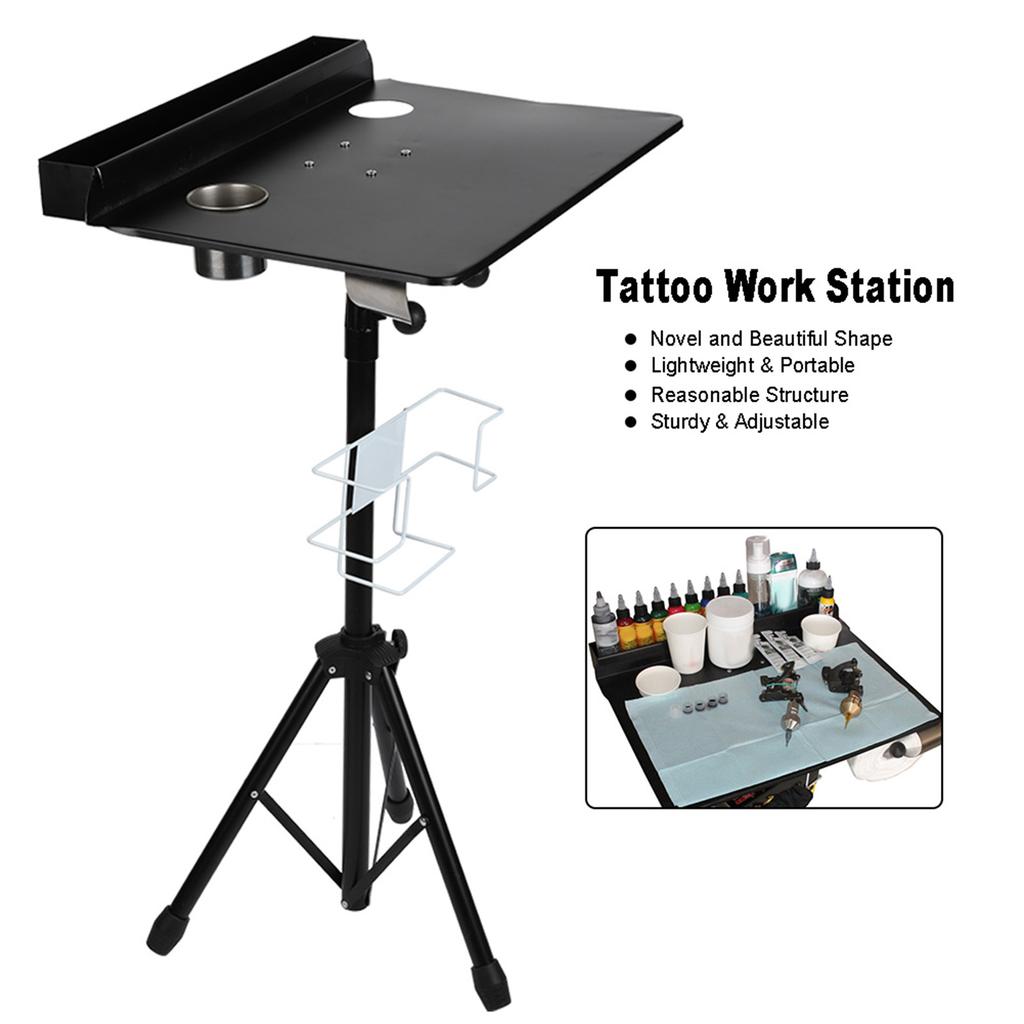 Detachable Tattoo Mobile Work Station Stand Portable Adjustable Tattoo Desk Table