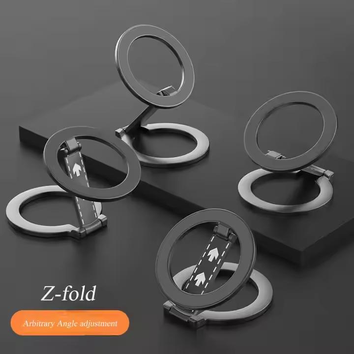 YTGEE GYM Double Sided Strong Magnet Mobile Phone Stand Adjustable Foldable Portable Ring Magnetic Phone Holder for iPhone 12 14
