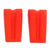 2Pcs Archery Bow Shock Absorber Rubber Noise Vibration Reduction Lightweight Bright Color Bow String Groove Damper Red