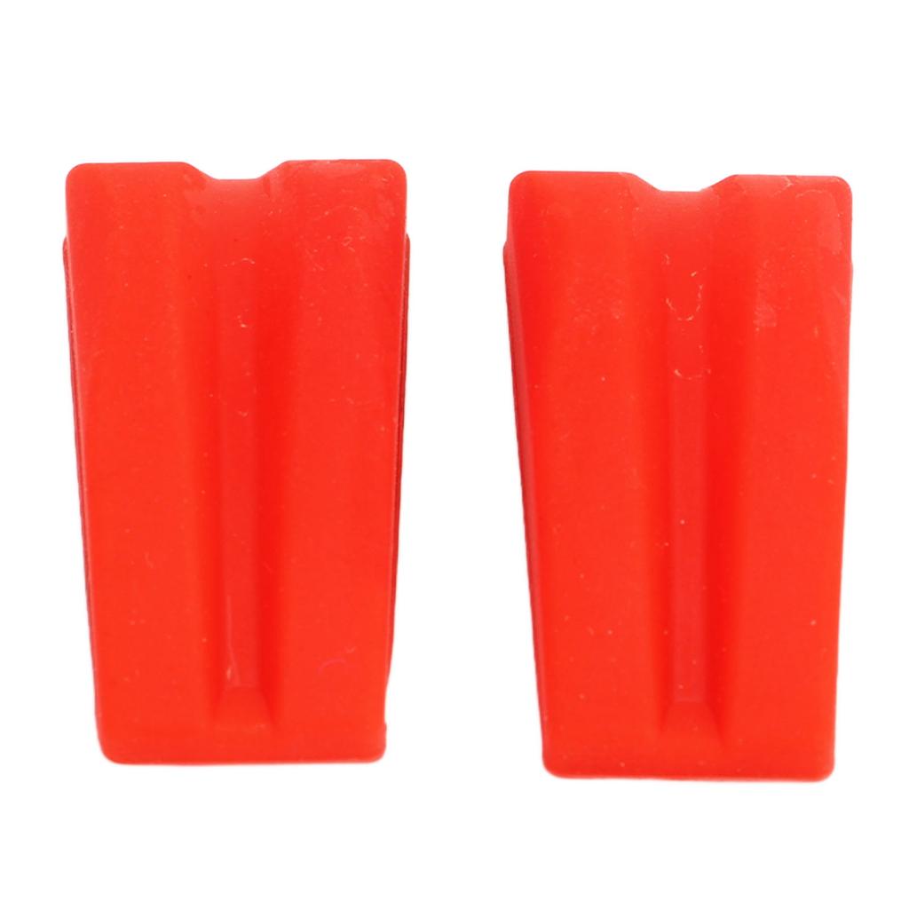 2Pcs Archery Bow Shock Absorber Rubber Noise Vibration Reduction Lightweight Bright Color Bow String Groove Damper Red