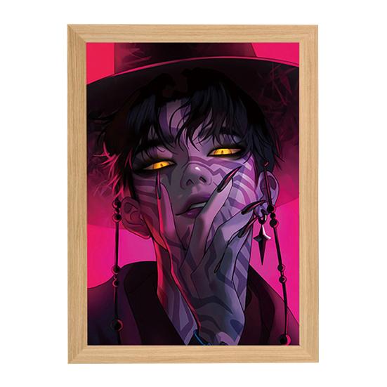 

Painting Lamp Rechargeable LED Light Glowing Wall Art Light Vibrant Color Art Illumination Night Light Direct Power