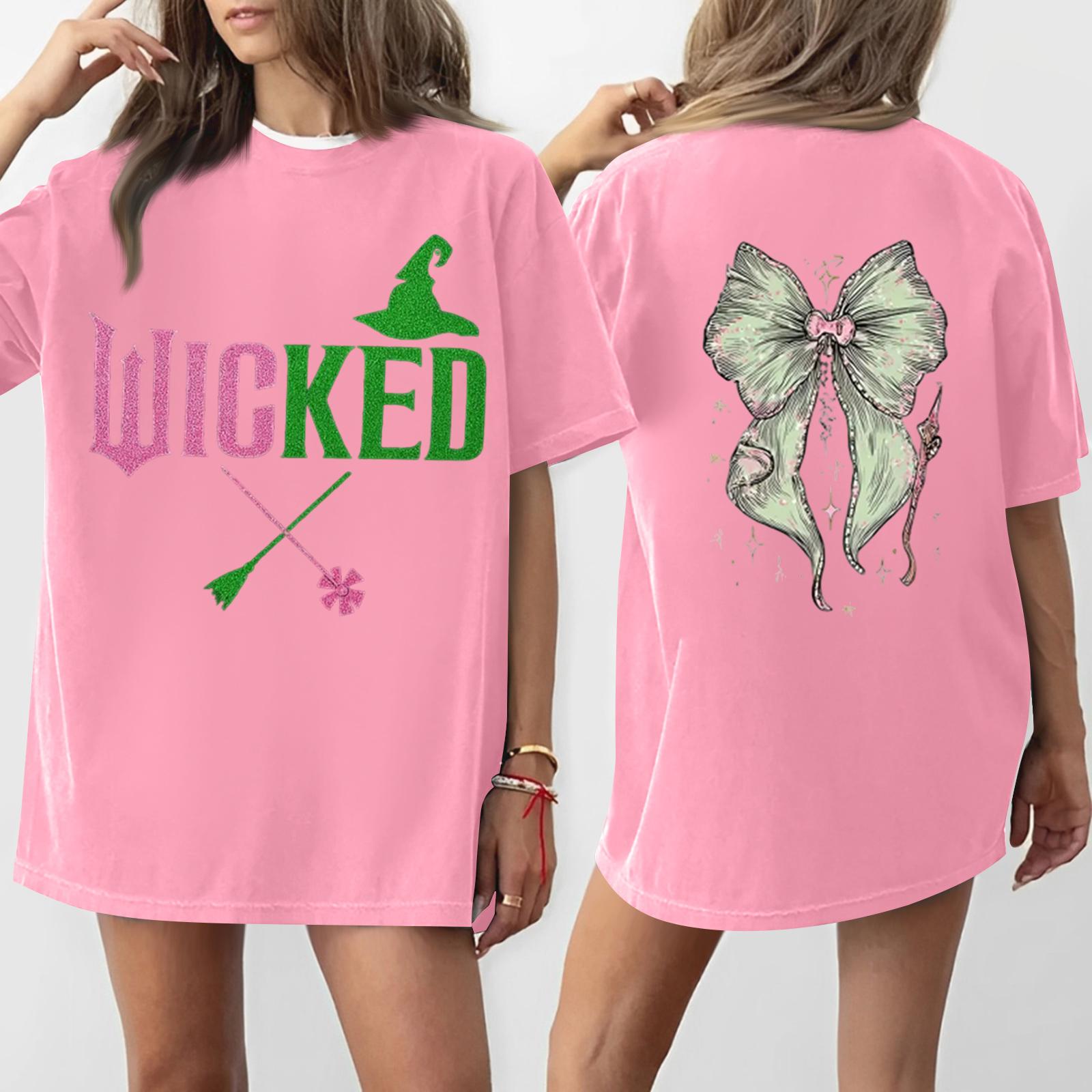 

Women s Casual Fashion Round Neck Printed Short Sleeve T-Shirt Top XL рожевий