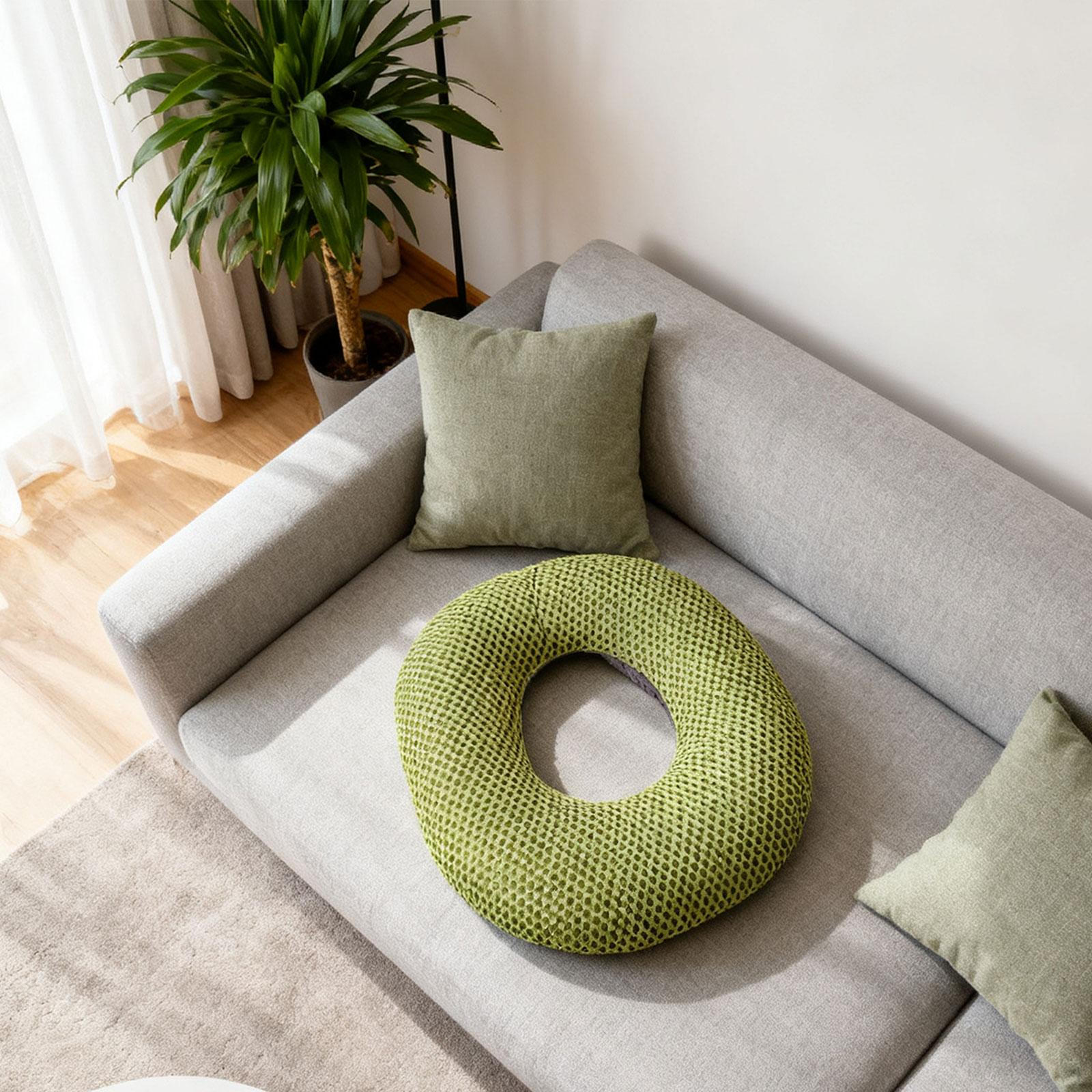 

Donut Pillows Cushion Bed Sore Anti Decubitus Pad for Tailbone Pillow Positioning зелёный