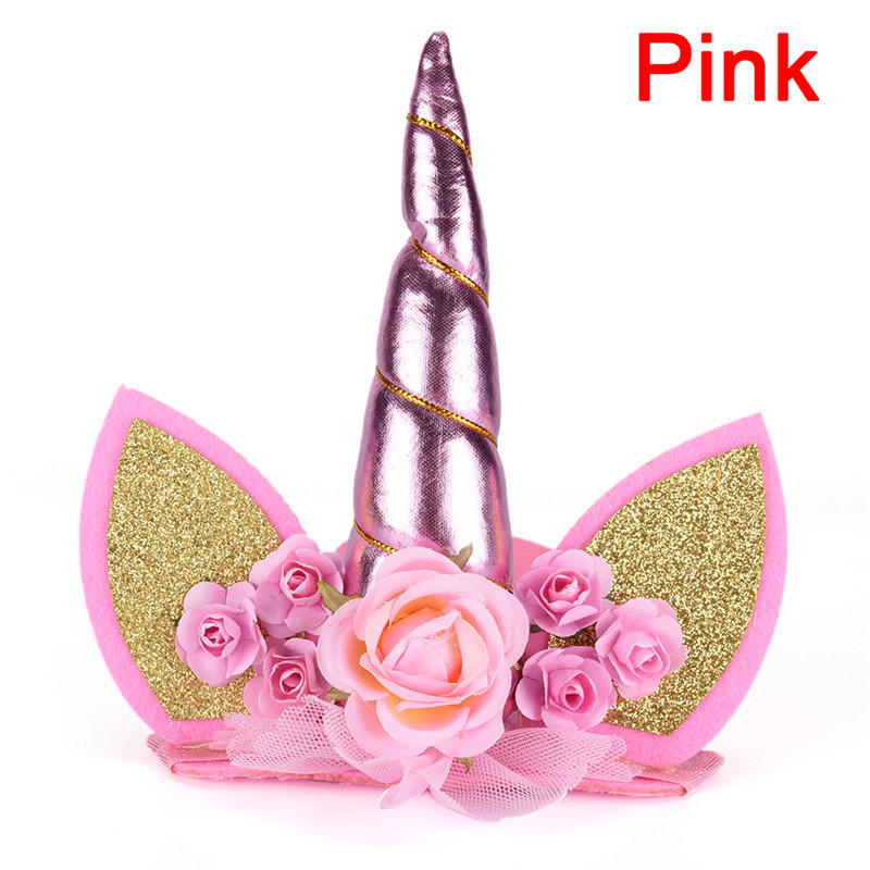 1 Stück Glitzer-Einhornhorn-Haarreif Kinder Einhorn-Party Haar-Accessoires Dekorativ
