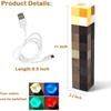 Glowing Wall Torch Lamp Flashlight - USB Rechargeable Night Light, 4 Light Options- Wall-Mounted or Handheld LED Lighting for Kids’ Playroom