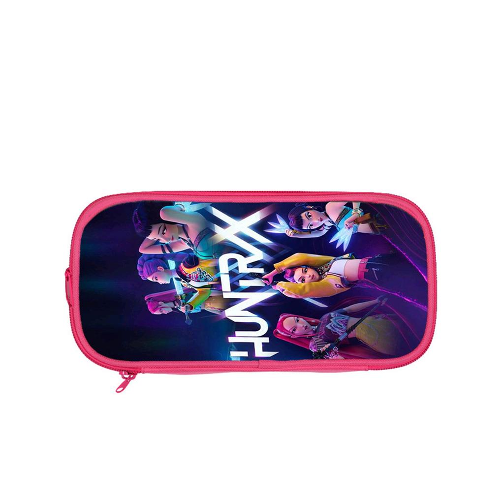 Printed Double-layer Pencil Case Deadpool/ Student Blue Storage Stationery Bag Pencil Bag