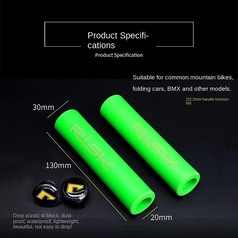 2PCS Anti-slip Cycling Bike Grips Silicone Mountain Bike Handlebar Cover  Bike Accessory