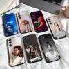 Actor L-Lily James Phone Case For Samsung Galaxy A73,A72,A71,A70,A53,A52,A51,Others Soft Black Shell