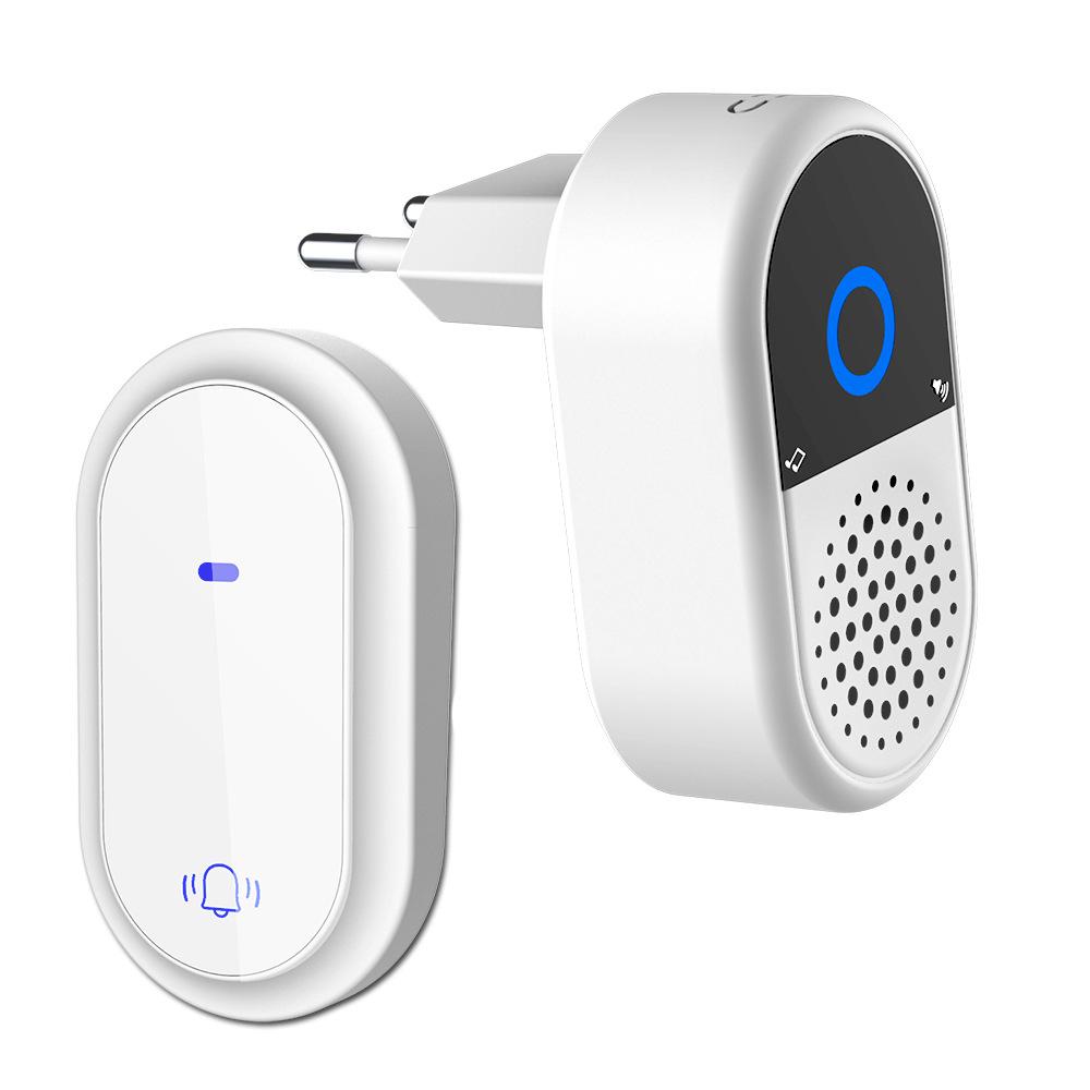 Новий бездротовий дверний дзвінок з живленням від енергії руху, висока гучність 433 МГц для складу або вулиці біля вілли