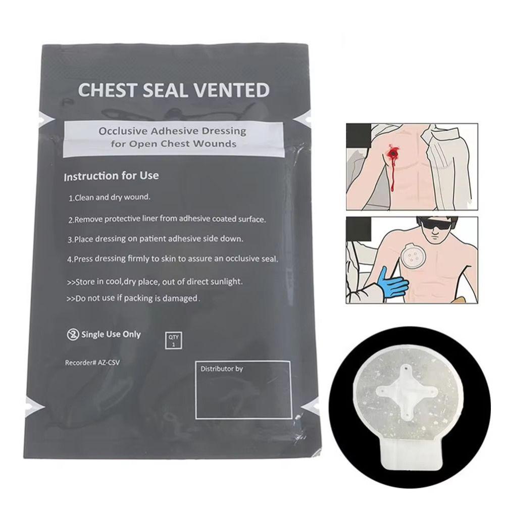 Advanced Adhesive Trauma Sticker Patch Occlusive Adhesive Outdoor Chest Seal  Survival