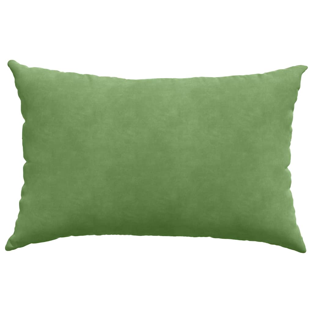 Sofa Cushions 2 Pieces Light Green 60 X 40 Cm Cord Fabric