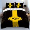 Yellow stripe, "BVB 09" logo. Bedding sets Duvet cover sets Duvet covers Pillowcases(1 * Duvet Cover 2 * Pillowcases without duvet insert)