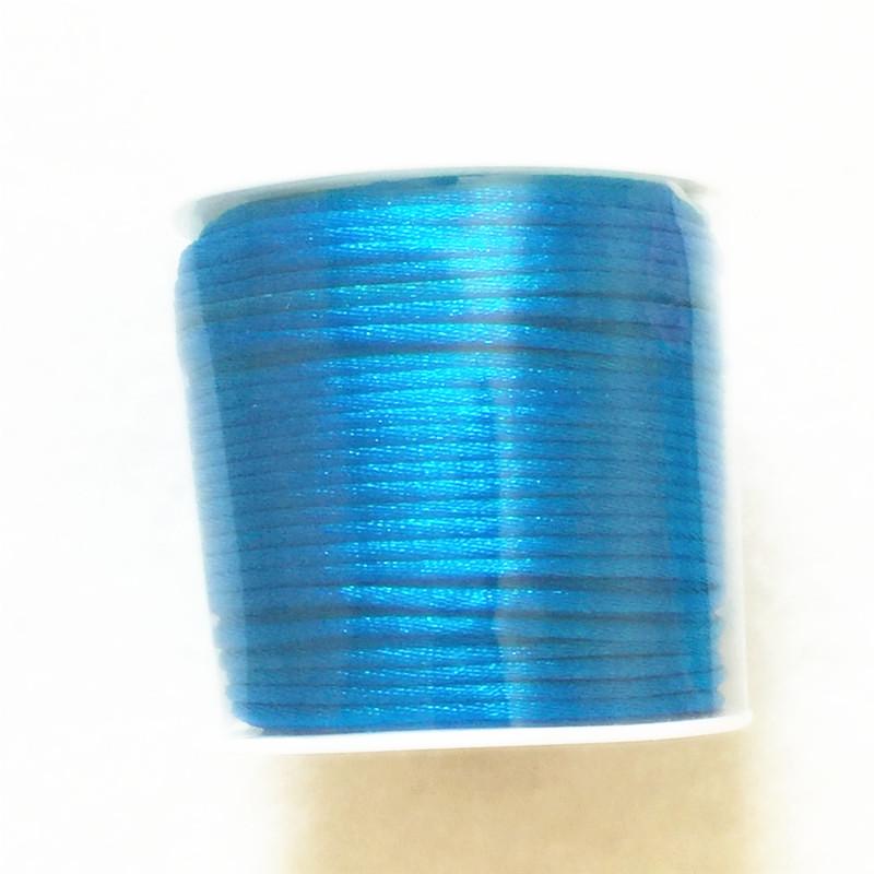 Buy 5m/Roll Macrame Cord Bracelet Braided String DIY Tassels Beading Bead String 2mm Nylon Cord Thread Nylon синий
