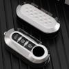 3 Knappar TPU Car Flip Key Case Cover för Fiat Ducato 500 500L Panda Grande Punto Lancia Musa Auto Shell Fob Tillbehör