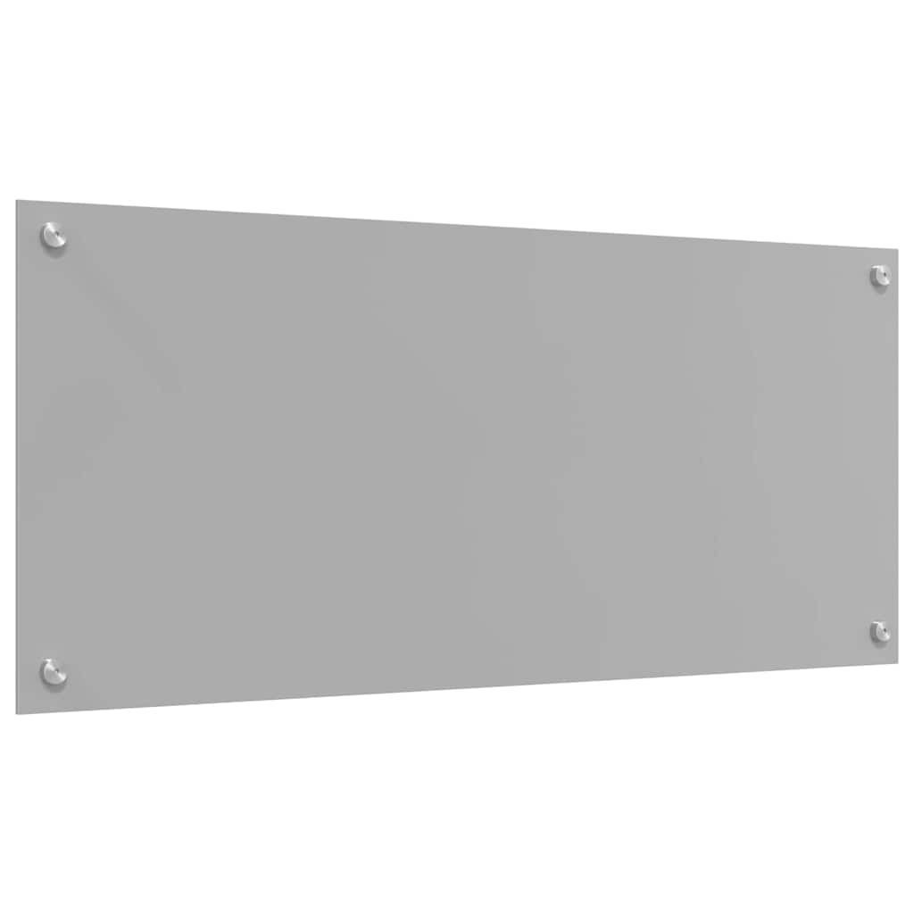 Kitchen Splashback 2 pcs Light Grey 90 x 40 cm Tempered Glass