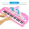 Non-Toxic Kids Musical Piano 37 Key Electronic Keyboard Piano For Kids With Microphone Musical Instrument Educational Toys For Children Gilrs