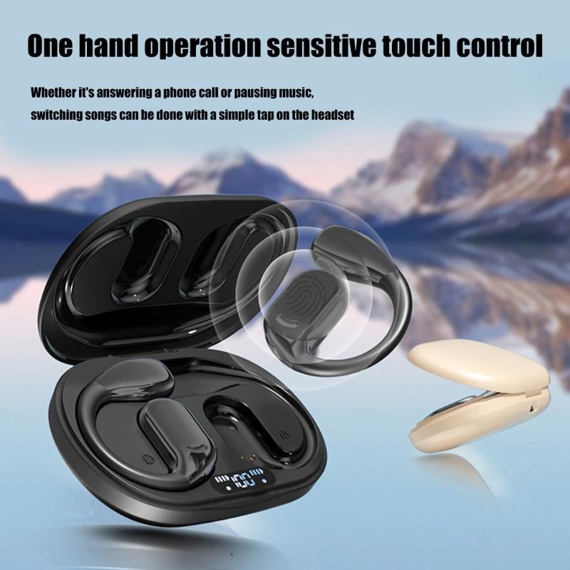 Open Ear Earbuds Open Ear True Wireless Headphone Bluetooth-compatible Headphone Earphones IPX5 Waterproof for Home