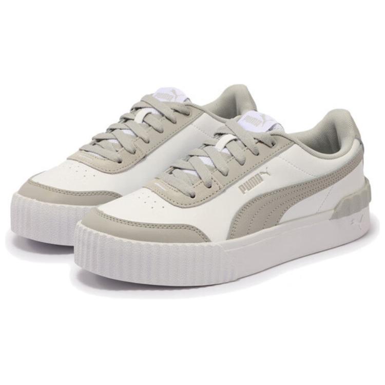 Puma Carina Lift Comfortable Versatile Low-Top Sneakers Women sneakers White Gray 373031-19