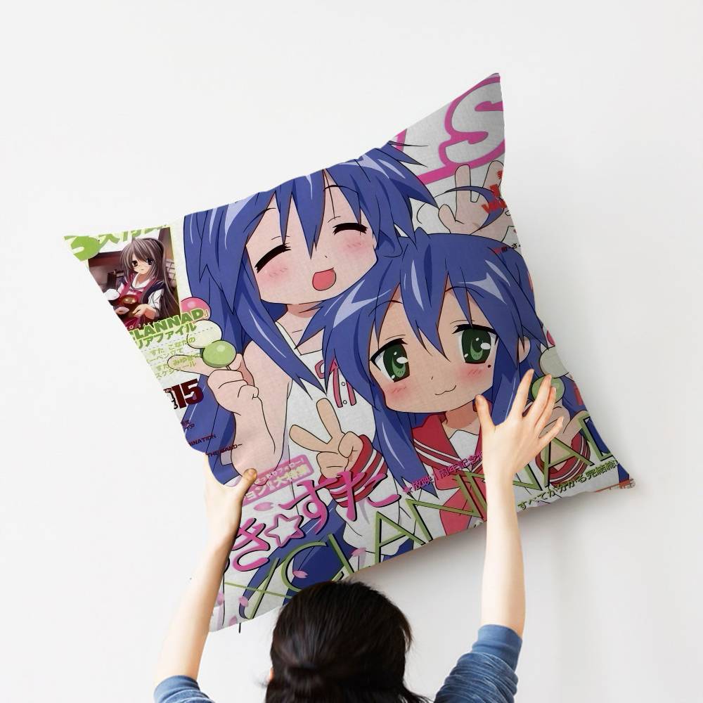 Аниме Счастливая Звезда Наволочка Чехол для Подушки-Пледа в Машину для Дивана Автомобиля Рождественский Подарок 40x40см 45x45см 30cmx30cm