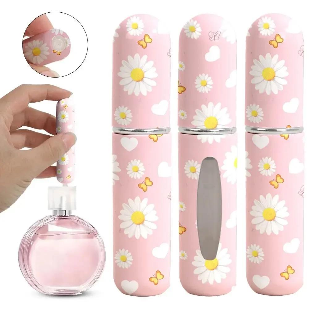 5ml Mini Perfume Bottle Empty Leak-proof Spray Rotating Bottle Refillable Empty Cosmetic Containers