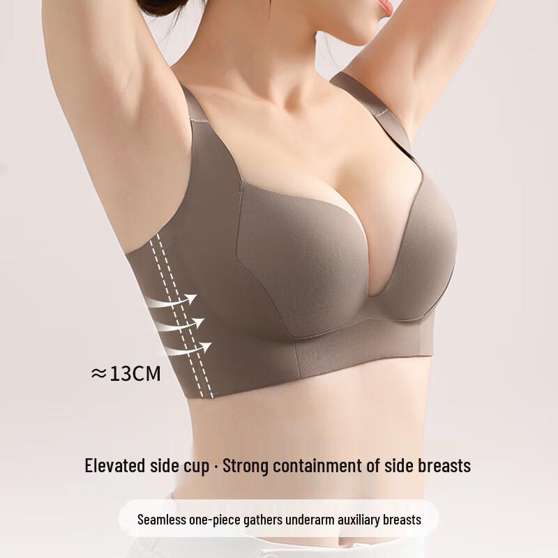 Oudifen Seamless Minimizer Lift-Up Sports Bra