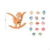 Wooden Animal Stacking Toy HandEye Coordination Training Bear Balance Game Develops