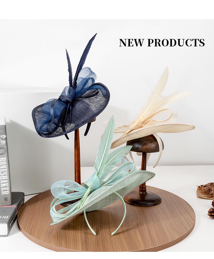 2025 Spring/Summer British Retro Gauze Headwear: Socialite Party Gift Hats