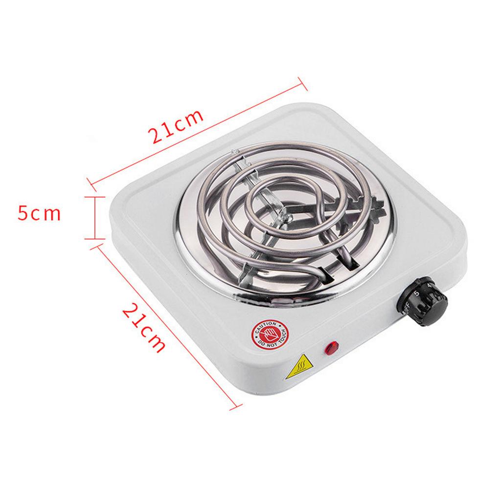 Electric Single 1000W Coil Cooktop White Overheat Versatile Portable Electric Stove for Kitchen