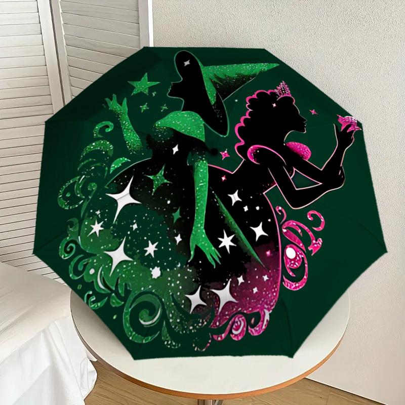 1pc Wicked Automatic Folding Umbrella, Portable Collapsible Design, Casual Outdoor Accessory L1127122