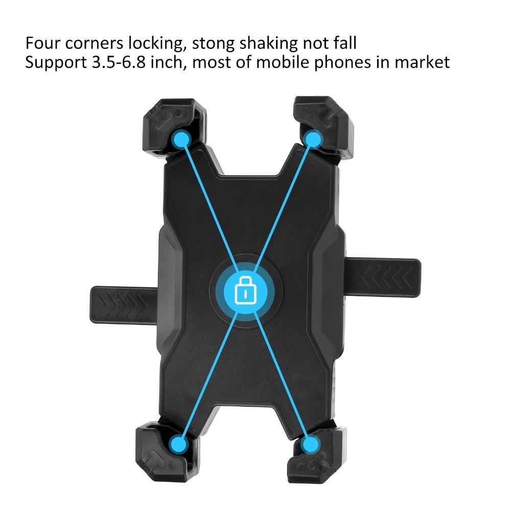 One Key Lock E-bike Phone Mount 360 Degree Rotation Cycling Navigation Bracket Cycling