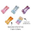 5 Pairs Floral Flower Ear Studs Set Acrylic Korean Style Earrings  Girl Gift