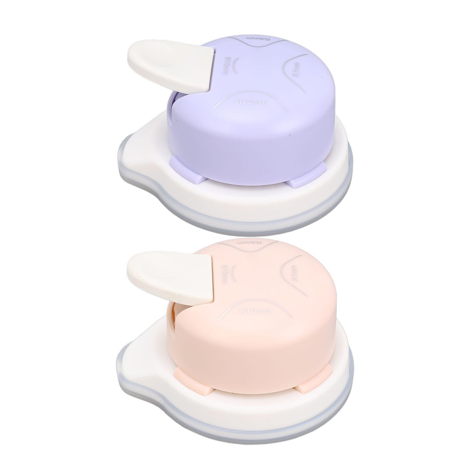 

Дырокол для закругления углов 4 в 1 Многофункциональный портативный бумажный закруглитель углов для рукоделия Purple