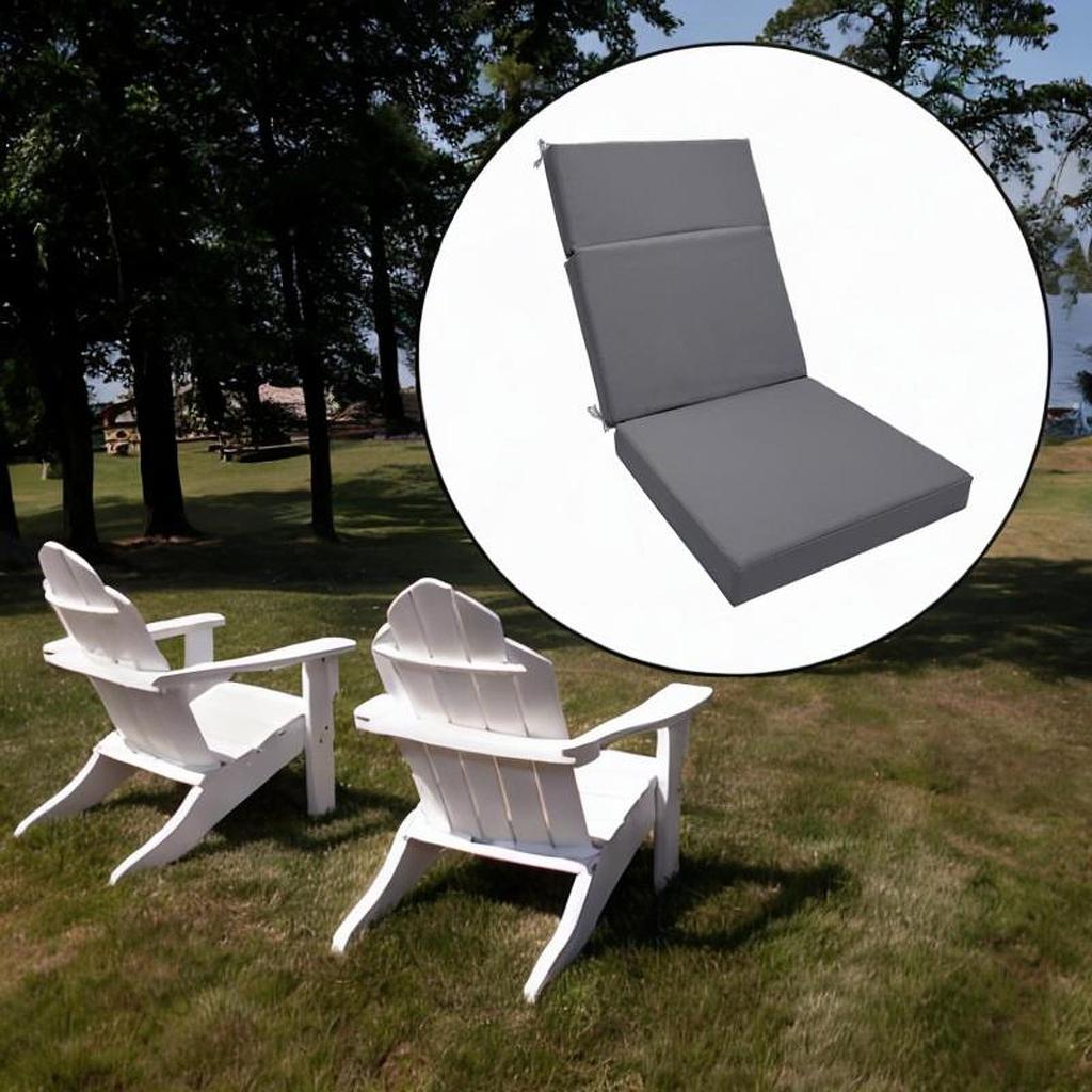 Patio Chair Cushion Seat Pad with Ties Water Resistant with Removable Cover for Deck Front Porch Yard Lawn Furniture Pool
